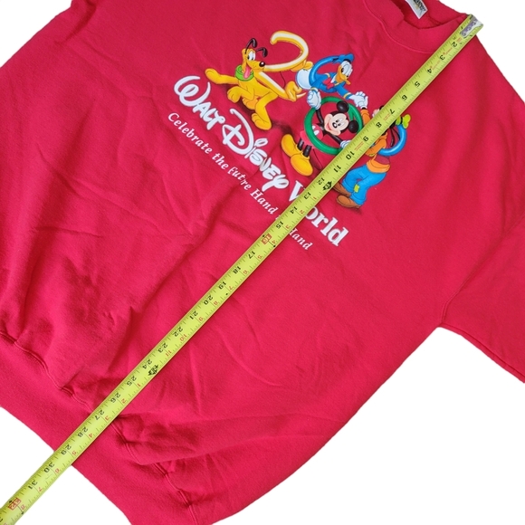 Walt Disney World Vintage 2000 Crewneck Sweatahirt Mickey Donald Goofy Pluto - Picture 5 of 6